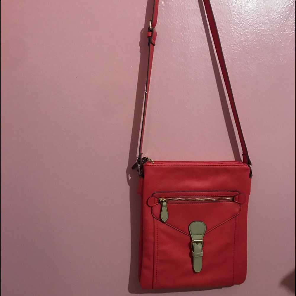 Coral Red Crossbody Purse